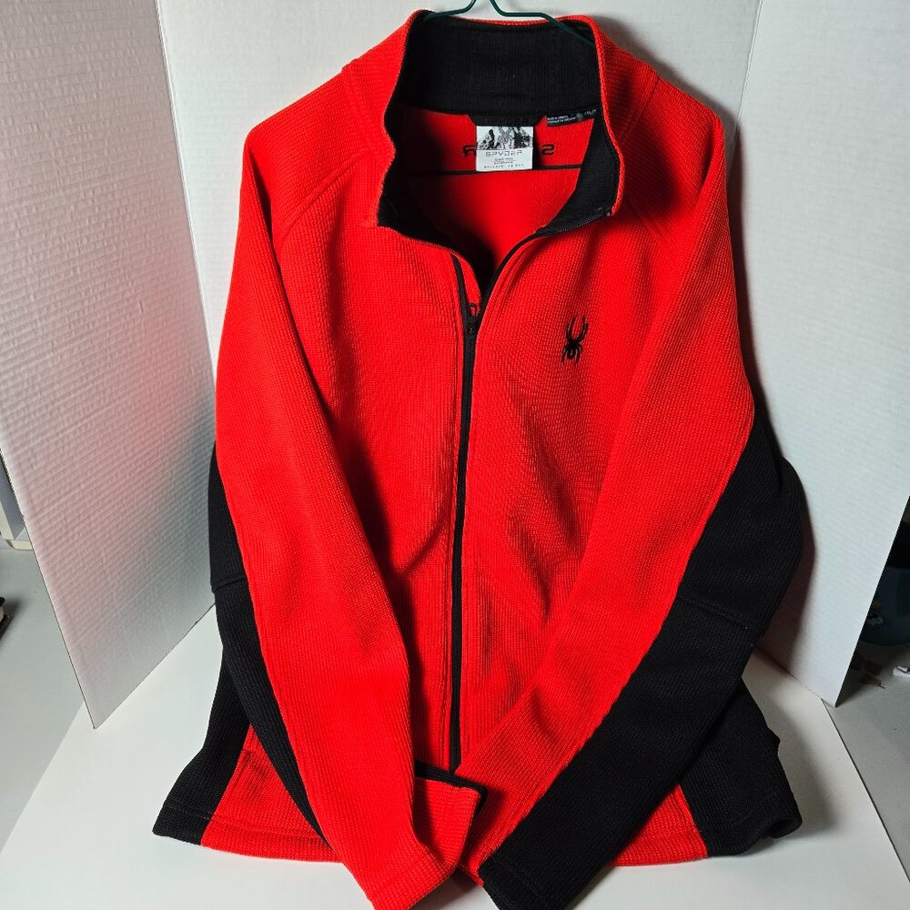 Spyder Red Zip Up Polyester XXL Jacket